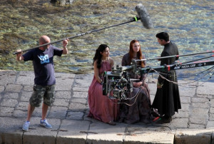 Sibel Kekilli (Shae), Sophie Turner (Sansa Stark) and Aidan Gillen ...