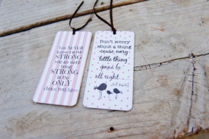 Striped Gift Tags with Quotes