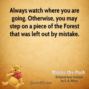 Always watch where you are going. Otherwise, you may step on a piece ...