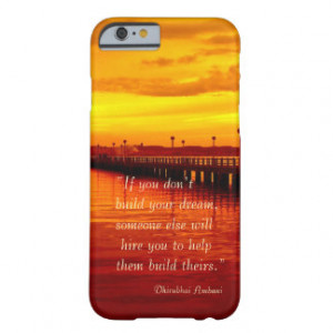 Building dream hope quote sunset background barely there iPhone 6 case