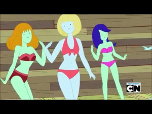 Chicas en bikini bailando 