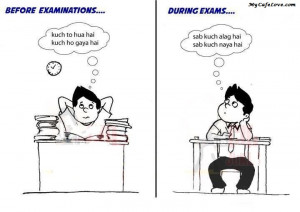 Me before and after exams ~ funny image