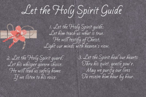 Let the Spirit Guide