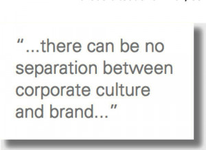 about corporate culture as it relates to the brand of a company ...