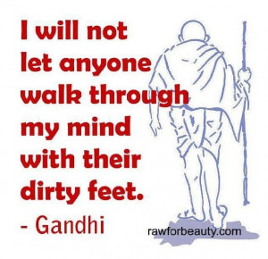 You get a chance to wash your feet, or ask for help, but don't muddy ...