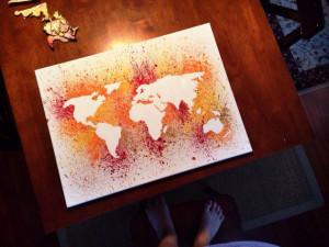 Giveaway: Hues of Grace Hand Painted Canvas With Quote