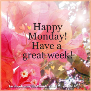 ... ) to my Pinterest peeps! Here's to a good week ahead! :) Happy Monday