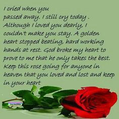 my dad and all u passed away in my life quotes