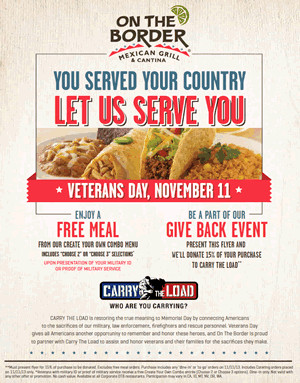 On The Border Thanks Veterans and Troops More than 150 Ways with FREE ...