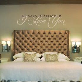 master bedroom vinyl wall decal | Always Remember I Love You decal ...