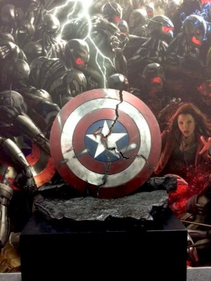 Comic-Con: Captain America’s Cracked Shield from Avengers: Age of ...