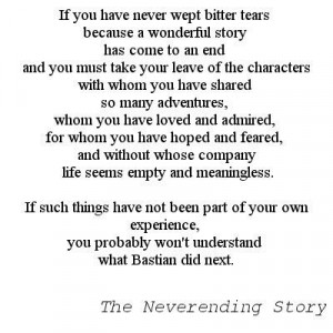 The Neverending Story quote - this book is a book about loving books ...