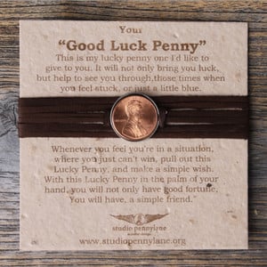 Home / Keep Sake Good Luck Penny Wrap Bracelet