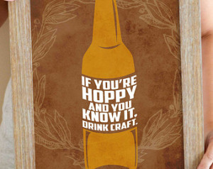 Beer Quote Art Print, Beer Sign, Craft Beer Art, Funny Beer Quote 11 x ...