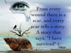 Scars say I survived! #Stop #Domestic #Violence