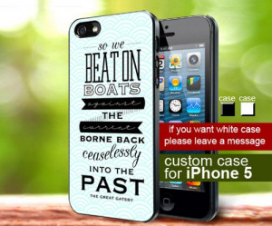 TM 424 The Great Gatsby quotes Iphone 5 Case