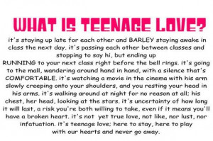 Teenage love quotes