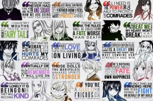 Tail's Members Quotes: Bickslow, Cana, Erza, Evergreen, Fried, Gajeel ...