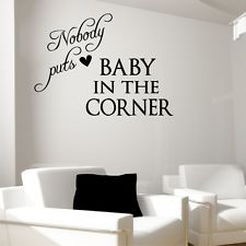 BABY IN CORNER Dirty Dancing movie wall quotes living room wall decal