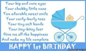 first birthday poem $ 1 19 1st birthday happy birthday my little boy