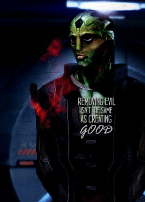 Removing evil isn't the same as creating good. #masseffect #thane