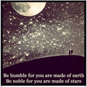We are all made of stardust.