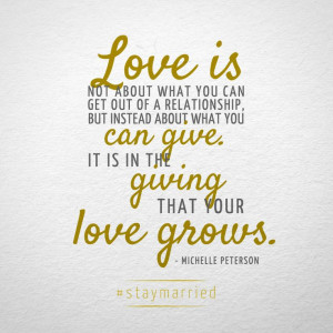 ... you can give... quote on #staymarried blog about long lasting marriage
