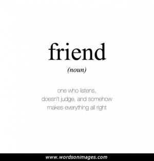 Definition of friendship quotes