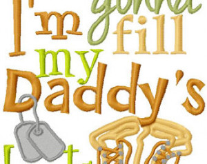 Gonna fill daddy's combat boots military applique design digital ...