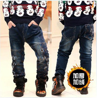 jeans boys ripped jeans denim trousers kids garment winter clothing