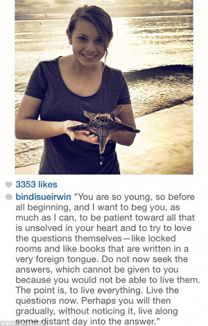 No more fighting words: Actress Caitlin Stasey offers Bindi Irwin an ...