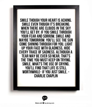 SMILE - lyrics by Charlie Chaplin, and sung beautifully by Nat King ...