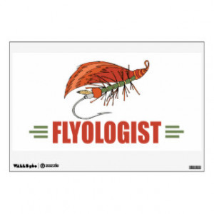 Funny Fly Fishing, Tying Wall Decals