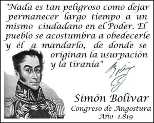 Gran verdad! Simón Bolivar
