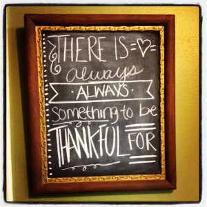 Thanksgiving chalkboard quote