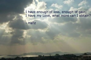 Quote poetry of Hafiz English version