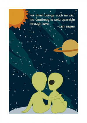 ... Press > Geeky Greetings > Carl Sagan Cosmic Love Geeky Greeting Card