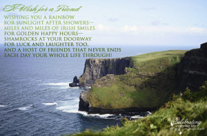 Rainbow Quote, Irish Blessing, A Wish for a friend, Inspiring Quote