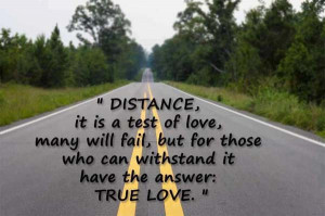 Distance – It Is a Test of Love