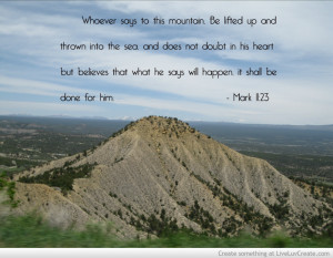 Moving Mountain Bible Quote