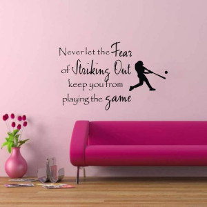 ... quotes decals baseball sports wall sticker for kids childs room decor