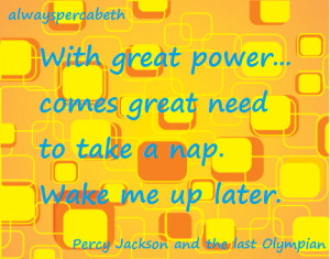 Percy Jackson Quote 3 by AlwaysPercabeth