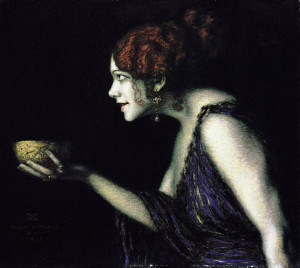 Circe. Art by Franz von Stuck, 1913. Public domain.