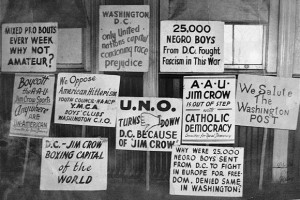 Segregation Protest Signs 1948: picket signs protesting the ...