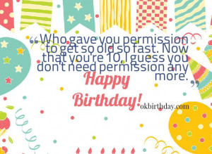 10th Birthday Quotesbirthday Wishes amp Quotes Page 3 birthday wishes