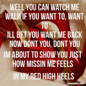 Red High Heels ~ Kellie Pickler