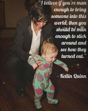 Kellin Quinn of Sleeping With Sirens quotes love from a parent because ...