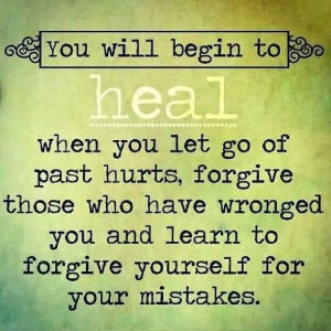 Forgive yourself