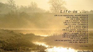 Finest Life Poem for Inspiration