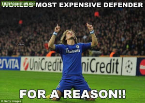 David Luiz ... most expensive defender ...